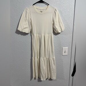 Amazon Cream Puff Sleeve Dress